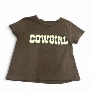 Brandy Melville Brown Cowgirl Crop Top
